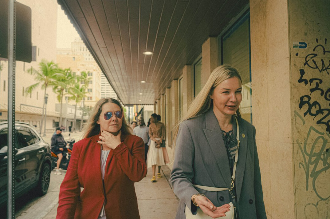 Female journalist conducting an interview with a guest